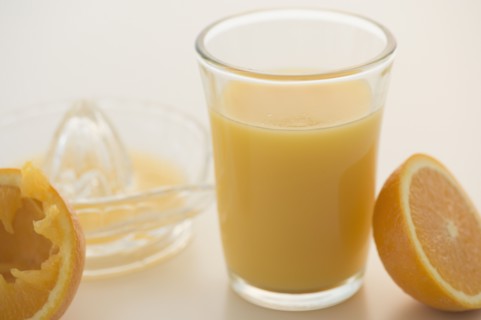 Studio Shot of fresh orange juice. Photo: Jamie Grill