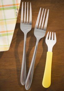 Forks on table. Photo : Jamie Grill