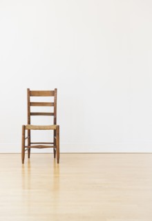 Studio shot of old chair. Photo: Daniel Grill