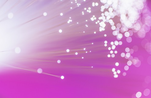Fiber optic glowing, studio shot.