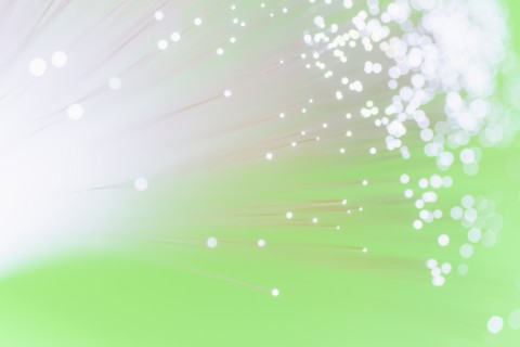 Fiber optic glowing, studio shot.