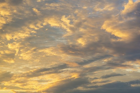 Sunset sky.