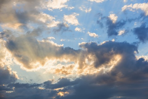 Sunset sky.