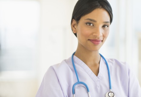 Portrait of female doctor.