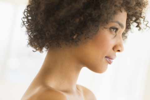 Beauty portrait of woman, studio shot.