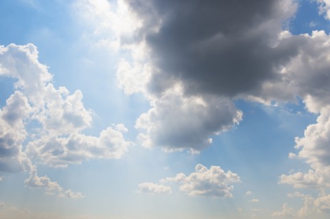 Blue sky.