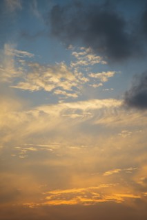 Sunset sky.