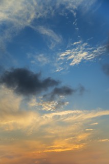 Sunset sky.