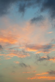 Sunset sky.