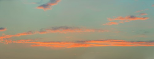 Sunset sky.
