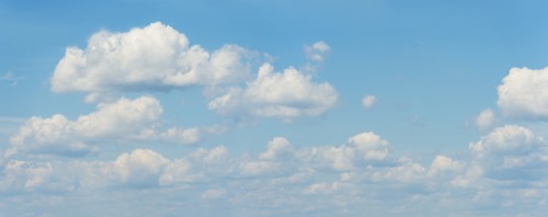 Blue sky.
