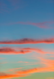 Sunset sky.
