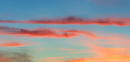 Sunset sky.