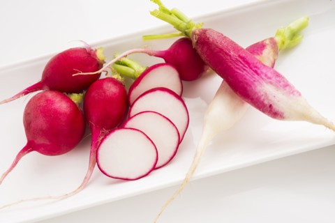 French radish, studio shot.