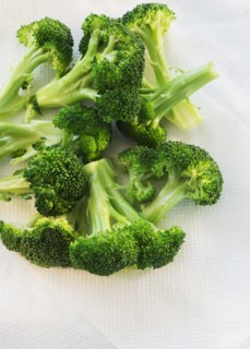 Broccoli on white background, studio shot.