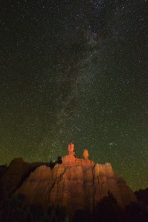 Red Canyon at night.