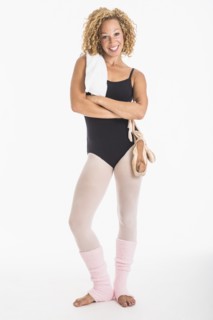 Portrait of female ballet dancer, studio shot.