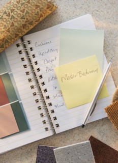 Notebook and color samples. Photo: Daniel Grill