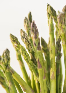 Bunch of asparagus, studio shot. Photo : Daniel Grill