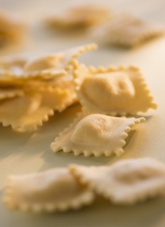 Studio Shot of ravioli. Photo : Daniel Grill
