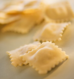Studio Shot of ravioli. Photo : Daniel Grill