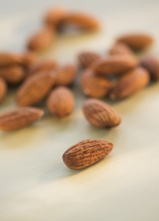 Studio Shot of almonds. Photo : Daniel Grill