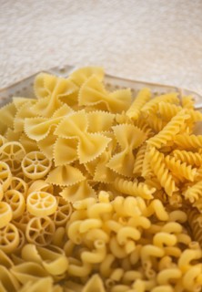 Studio Shot of pasta. Photo : Daniel Grill