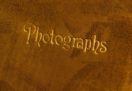 Vintage photo album cover.