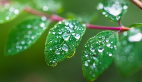 Wet leaves.