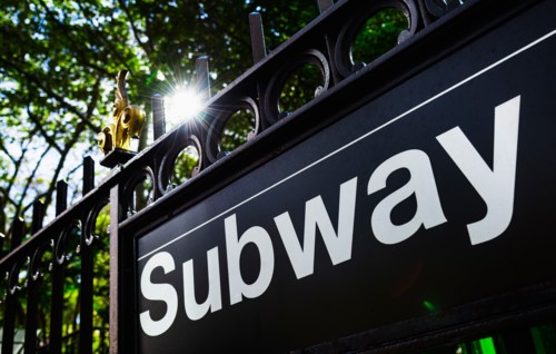 Subway sign. New York City, New York.