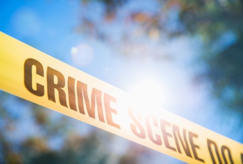 Crime scene barrier tape. New York City, New York.