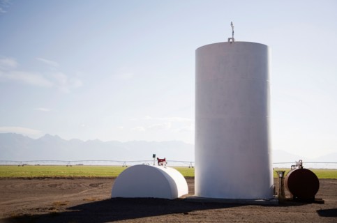 Fuel tanks on farm