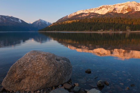 Wallowa Lake at sunrise