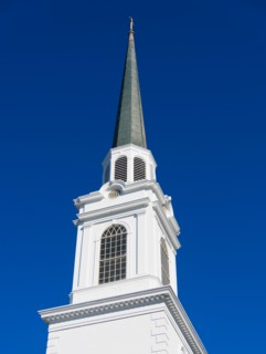 Church steeple.