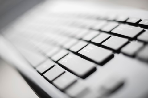 Detail of computer keyboard.