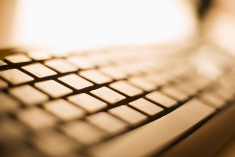 Detail of computer keyboard.
