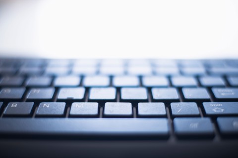 Detail of computer keyboard.