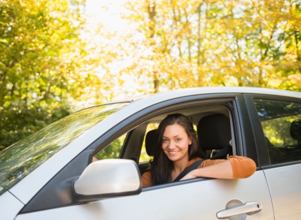 Woman driving car. Photo: Jamie Grill
