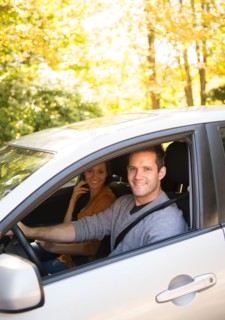 Couple in car. Photo: Jamie Grill