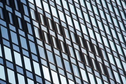 Close up of modern architecture. Photo : Alan Schein