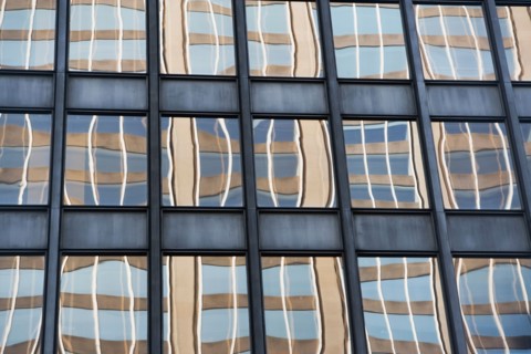 Close up of modern architecture. Photo : Alan Schein