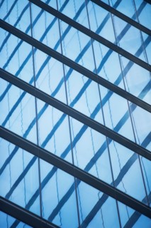 Close up of modern architecture. Photo : Alan Schein
