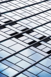 Close up of modern architecture. Photo : Alan Schein