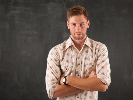 Studio portrait of young man. Photo : Jessica Peterson