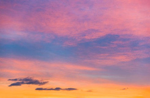 Sunset sky.