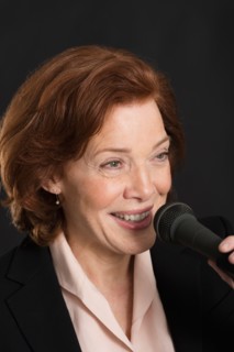 Businesswoman performing speech.
