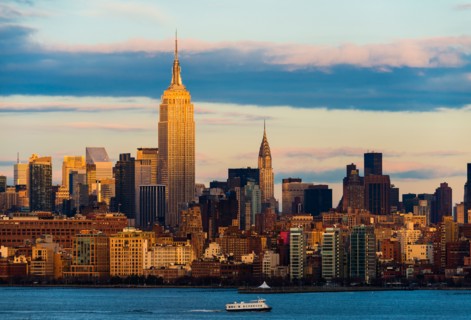 Skyline with Empire State Building.