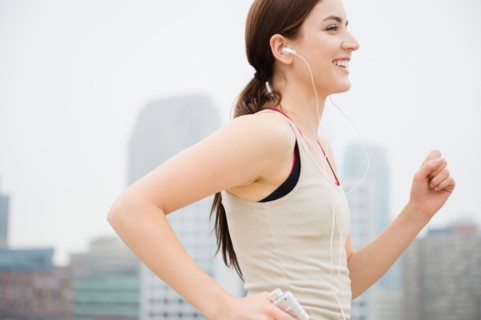 Young woman jogging