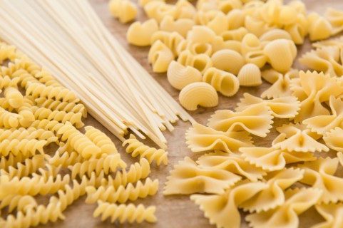 Different types of pasta