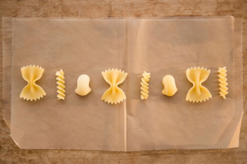Different types of pasta